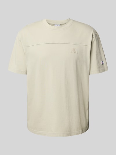 CHAMPION T-Shirt mit Logo-Badge Beige 2