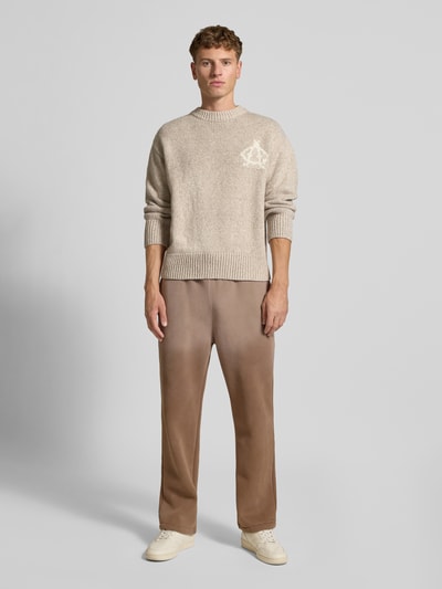 ANOTHER COTTON LAB Straight Leg Sweatpants mit Tunnelzug Modell 'Everyday' Beige 1