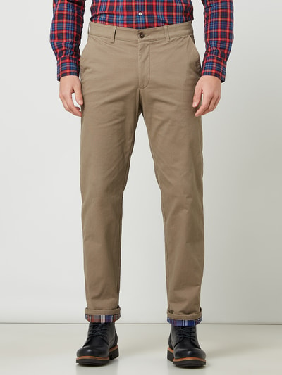 Christian Berg Men Chino met regular fit en stretch  Zand - 4