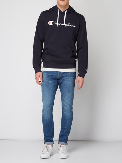 CHAMPION Bluza z kapturem o kroju comfort fit z wyhaftowanym logo Granatowy 1