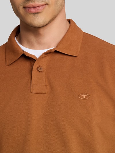 Tom Tailor Poloshirt mit Logo-Detail Camel 3