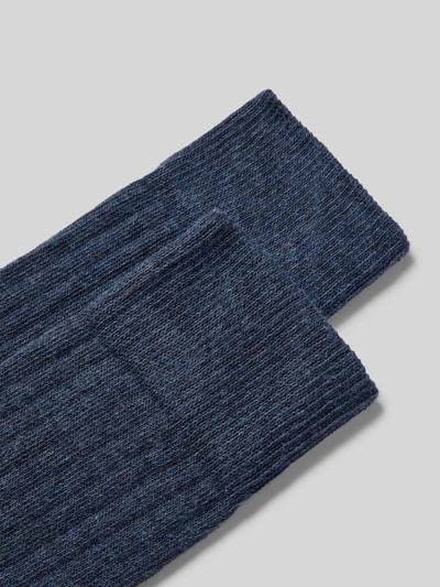 Christian Berg Men Skarpety z nadrukiem z logo w zestawie 2 szt. Jeansowy niebieski melanż 2
