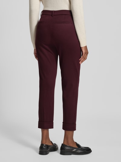 Christian Berg Woman Spodnie materiałowe z kieszeniami z tyłu Ciemnoczerwony 5
