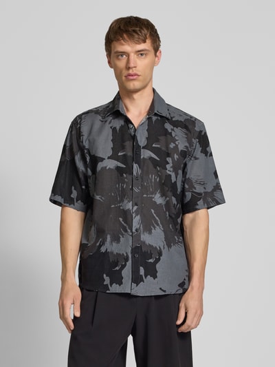 Only & Sons Koszula casualowa o kroju relaxed fit z mieszanki bawełny i lnu model ‘CAIDEN’ Czarny 4