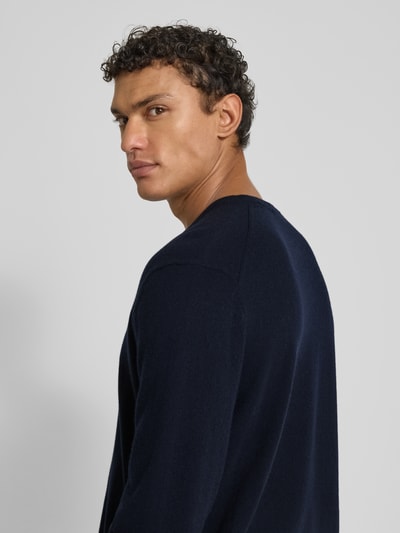 Christian Berg Men Kaschmirpullover mit V-Ausschnitt Marine 3