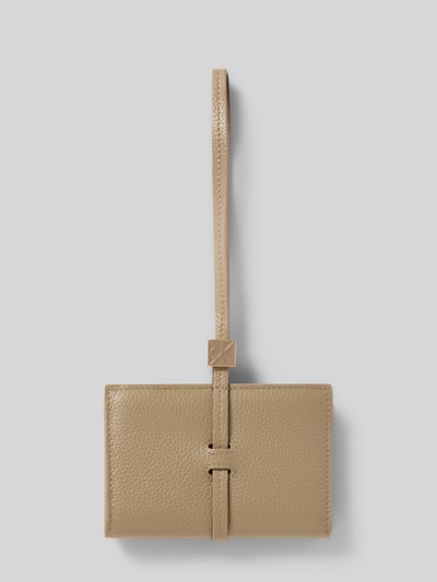 CK Calvin Klein Portemonnaie mit Schlaufenverschluss Modell 'PEBBLE' Beige 2