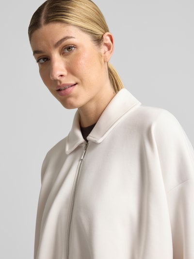 Christian Berg Woman Sweatjacke mit Umlegekragen Ecru 3