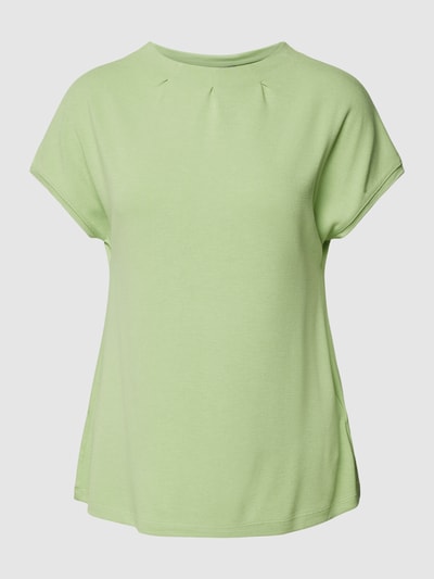 Fransa Blouse met viscose in effen design Rietgroen - 2