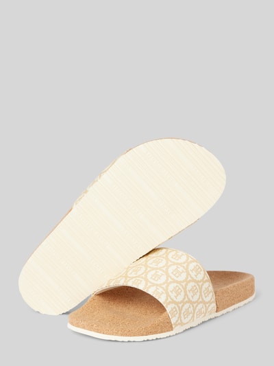 Tommy Hilfiger Slides mit Label-Print Beige 4