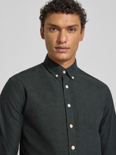 Lindbergh Vrijetijdsoverhemd met button-downkraag Leem - 3