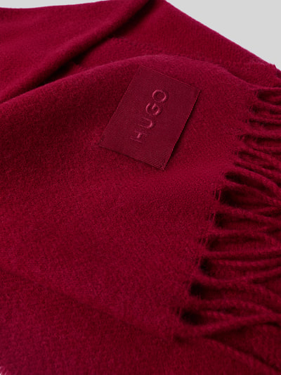 HUGO Schal mit Logo-Patch Modell 'D-SCHAL' Bordeaux 2