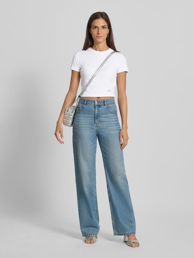 Guess T-Shirt mit Label-Detail Weiss 1