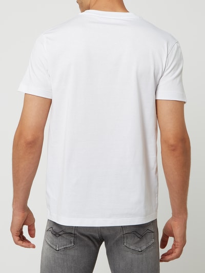 Calvin Klein Jeans T-Shirt mit Logo-Streifen  Weiss 5