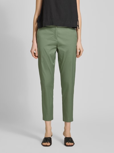 Christian Berg Woman Slim Fit Stoffhose in verkürzter Passform Schilf 4