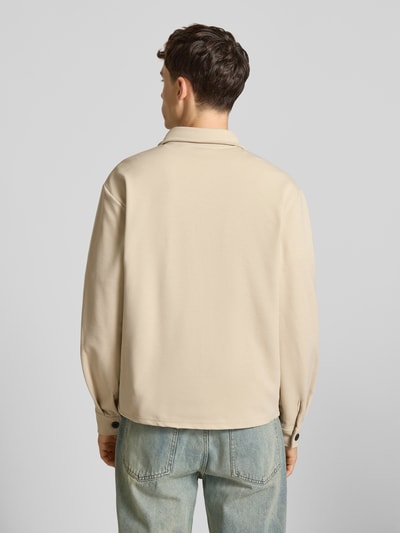 Only & Sons Relaxed Fit Freizeithemd mit leichtem Strukturmuster Modell 'NEW KODYL' Beige 5