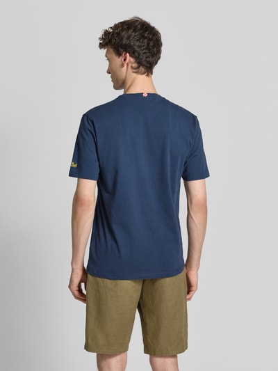 MC2 Saint Barth T-Shirt mit Stitchings Modell 'PORTOFINO' Marine 5