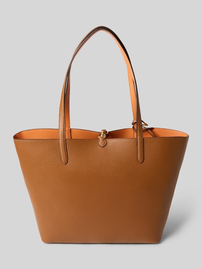 Lauren Ralph Lauren Shopper in leerlook Cognac - 4