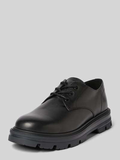 Guess Buty sznurowane ze skóry model ‘GARNI’ Czarny 1