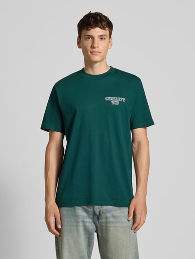 Carhartt Work In Progress T-shirt met labelstitching Donkergroen - 4
