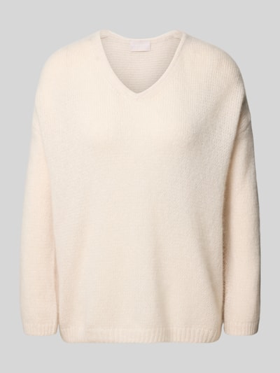 Hemisphere Strickpullover aus Kaschmir-Seide-Mix Offwhite 2