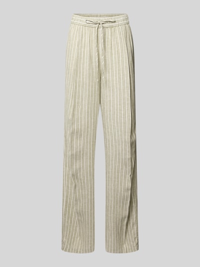 s.Oliver RED LABEL Relaxed Fit Weite Hose aus Leinen-Viskose-Mix Beige 2