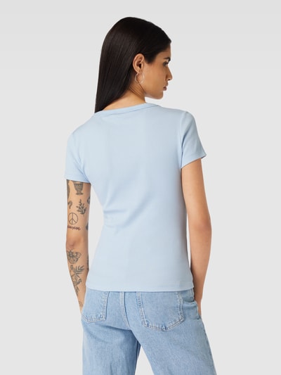 Tommy Jeans T-shirt met labeldetail Lichtblauw - 5