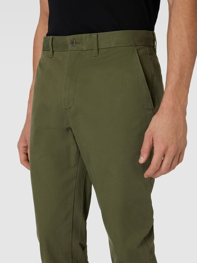 Tommy Hilfiger Pants Chino in unifarbenem Design Modell 'DENTON' Oliv 3