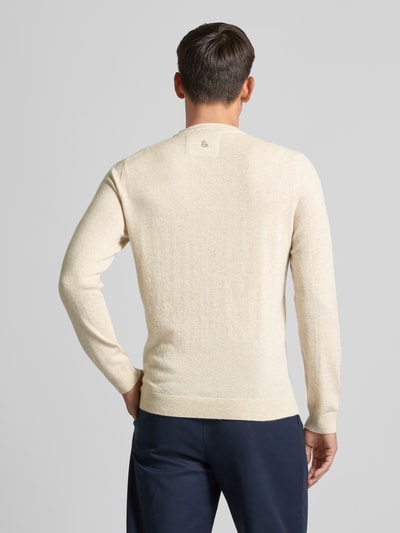 Colours & Sons Strickpullover mit Label-Details Offwhite 5