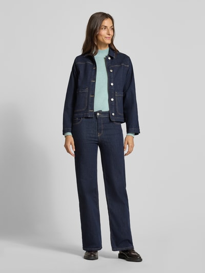 Christian Berg Woman Sweter z dzianiny ze stójką Jasnoturkusowy melanż 1