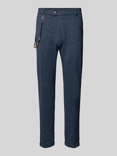 CG - Club of Gents Stoffhose mit Strukturmuster Modell 'Conn' Dunkelblau 2