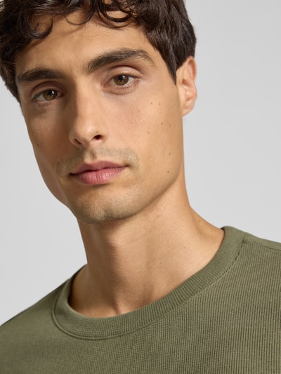 MCNEAL Pullover mit Rundhalsausschnitt Oliv Melange 3