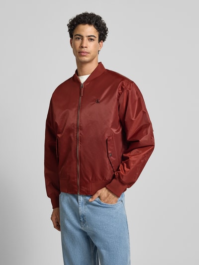 Calvin Klein Jeans Bomberjacke mit Label-Stitching Rot 4
