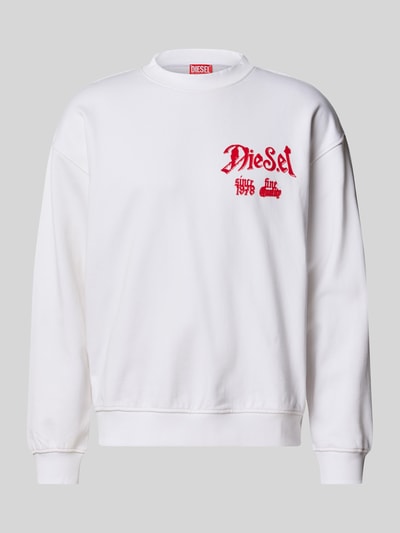 Diesel Sweatshirt mit Logo-Print Weiss 2