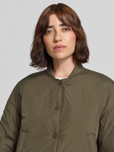 Marc O'Polo Comfort Fit Blouson aus Satin Mittelbraun 3