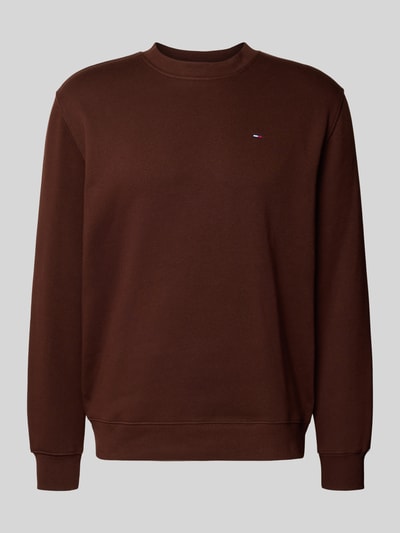 Tommy Jeans Bluza o kroju regular fit z mieszanki bawełny Ciemnobrązowy 2