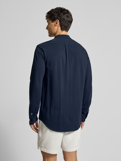 Polo Ralph Lauren Regular fit vrijetijdsoverhemd met labelstitching en opstaande kraag Marineblauw - 5