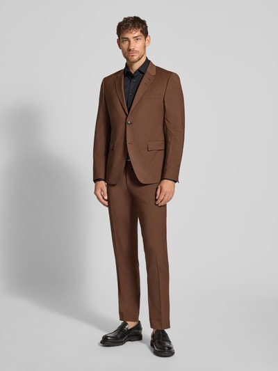 Tommy Hilfiger Tailored Slim fit zakelijk overhemd van katoenmix Zwart - 1