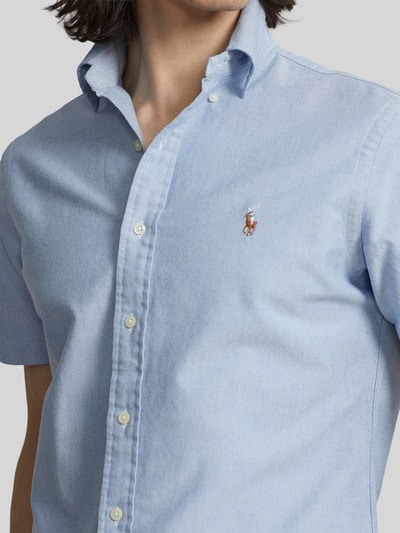 Polo Ralph Lauren Regular Fit Freizeithemd aus reiner Baumwolle Hellblau 3