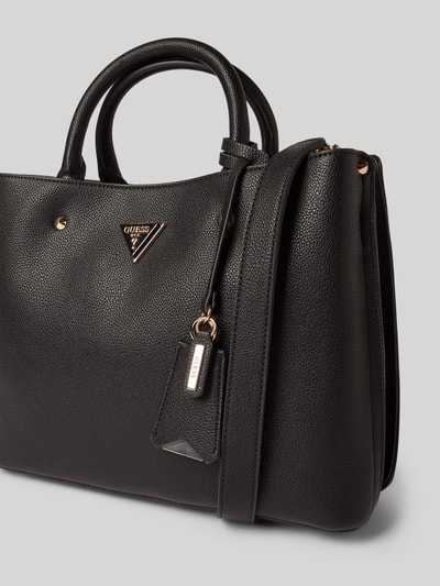 Guess Torebka z aplikacją z logo model ‘MERIDIAN II GIRLFRIEND’ Czarny 3