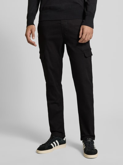 Pepe Jeans Regular Fit Cargohose mit elastischem Bund Modell 'Gymdigo' Black 4