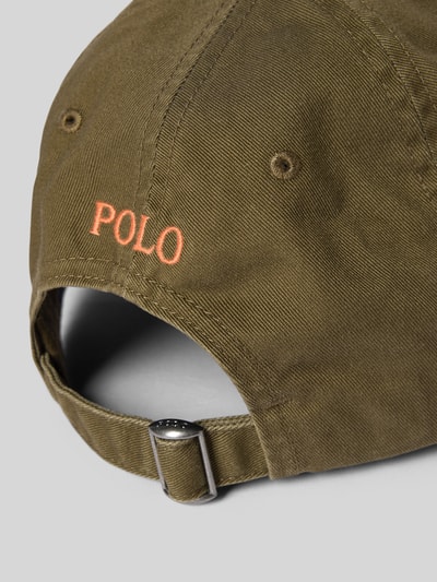 Polo Ralph Lauren Baseballpet met labelstitching Kaki - 3