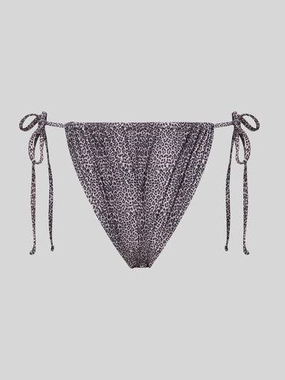 Produktfoto, Bikini-Slip mit seitlicher Schnürung Modell 'BAOMI' von Pieces, Optik:Allover-Muster, glatte Textur, Damen-Bademode
