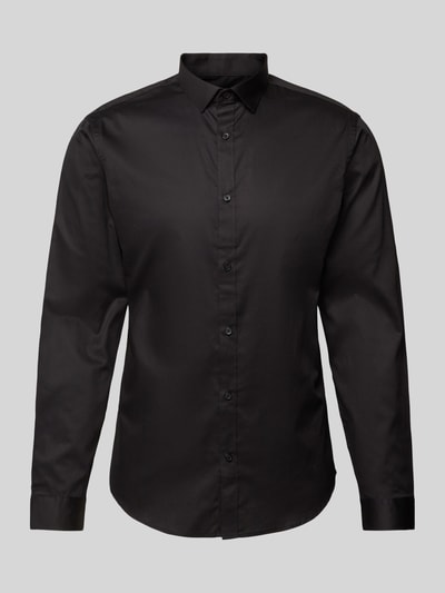 Jack & Jones Premium Slim fit vrijetijdsoverhemd met kentkraag, model 'CARDIFF' Zwart - 2