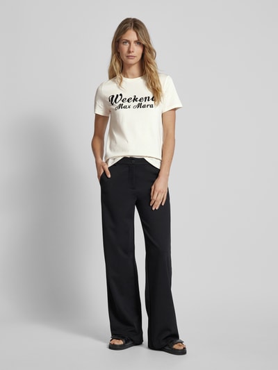 Weekend Max Mara T-shirt met ronde hals, model 'ZIRLO' Offwhite - 1