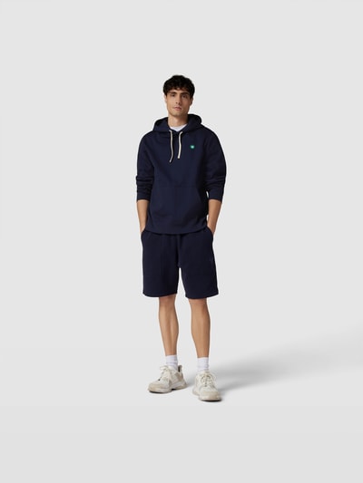 WOOD WOOD Hoodie in melierter Optik Marineblau 1