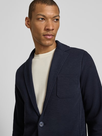 CINQUE Marynarka o kroju slim fit z kołnierzem z klapami model 'Lentini' Granatowy 3