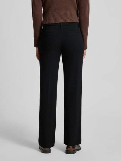 Christian Berg Woman Wide Leg Stoffhose mit Paspeltaschen am Gesäß Black 5