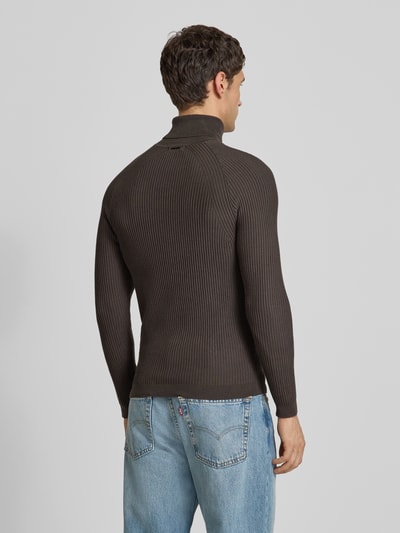 Antony Morato Gebreide pullover met ribboorden Olijfgroen - 5