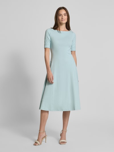 Lauren Ralph Lauren T-shirtjurk met boothals, model 'MUNZIE' Bleu - 4