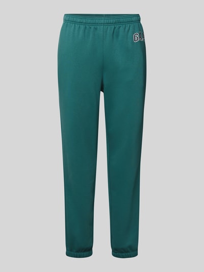 Produktfoto, Sweatpants mit elastischem Bund von GAP in Dunkelgrün, Baumwoll-Mix, Regular-Fit, Gesäßtasche, Innenbeinlänge 74 cm Größe M